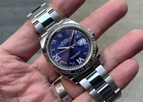 aubergine dial rolex|Rolex Datejust 36 watch: Oystersteel an.